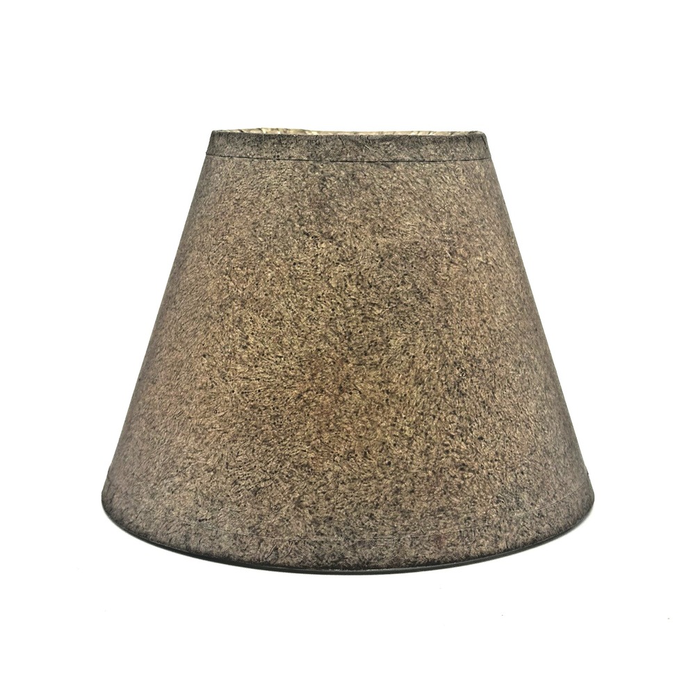 Mini Clip On Lamp Shade Dark Brown Textured Empire 5.75" Base 4.25" H NWOT